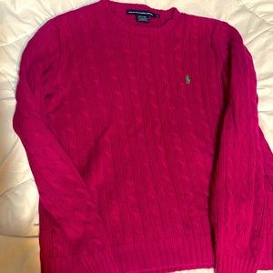Polo by Ralph Lauren Pink Cable Knit Sweater